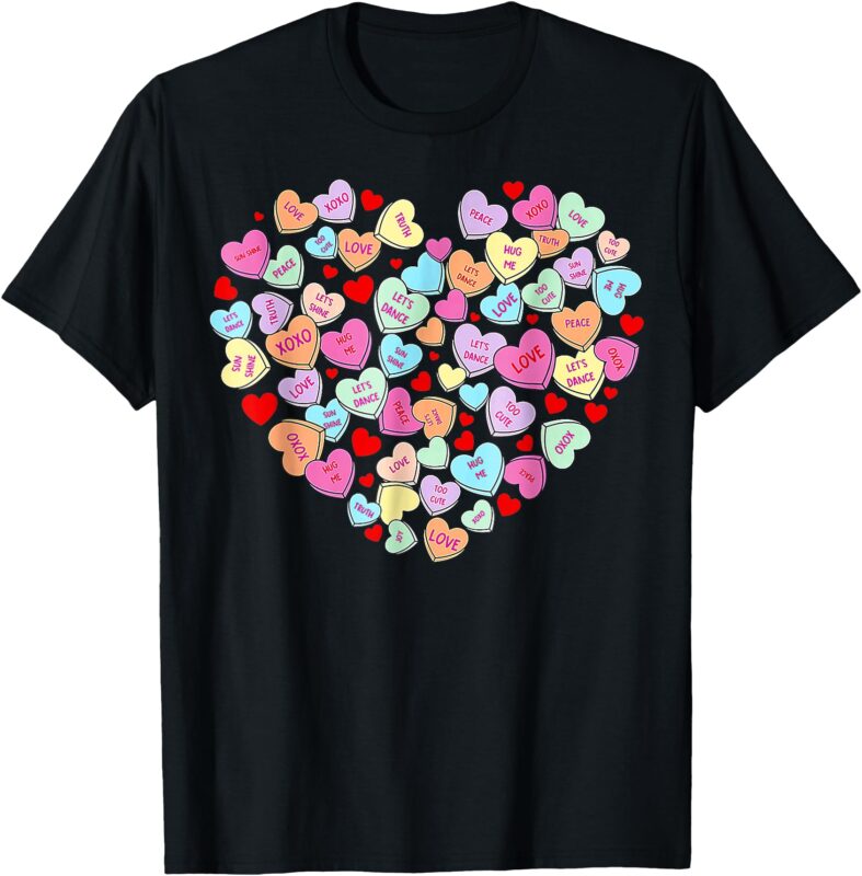 Valentines Day Cute Heart Conversation Candy Sweetheart T-Shirt