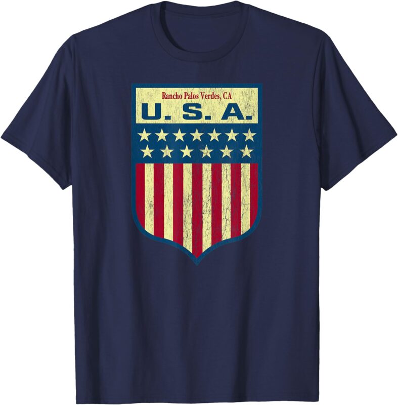 Vintage Rancho Palos Verdes CA USA 4th of July T-Shirt