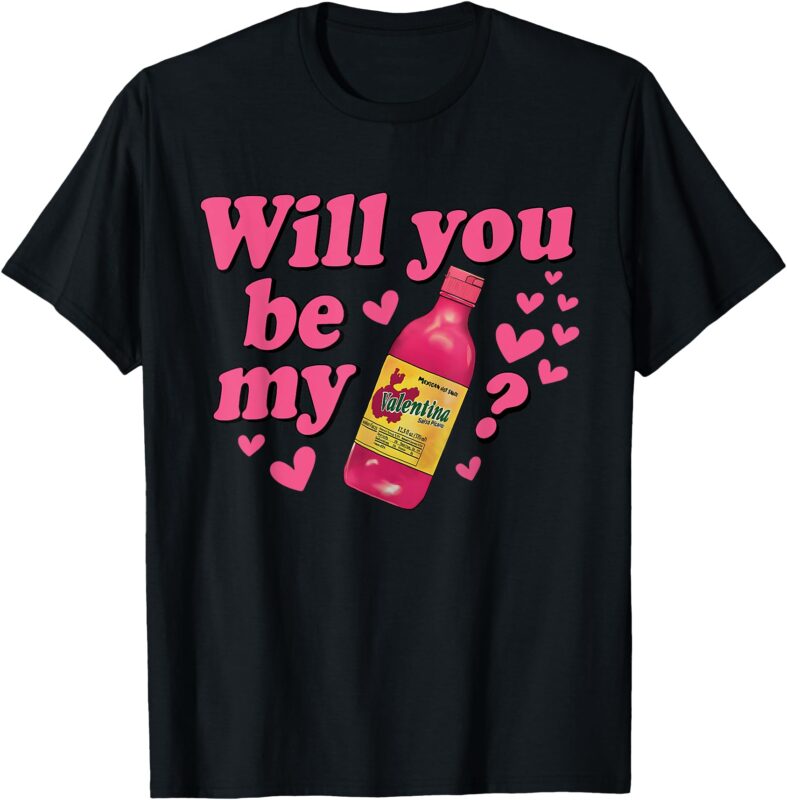 Will You Be My Valentine Mexican Valentines Day Concha Women T-Shirt