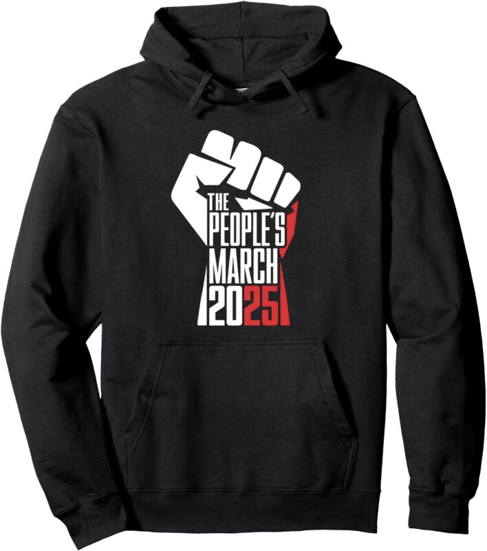 Womens The People’s March 2025 Protest Activist Pullover Hoodie