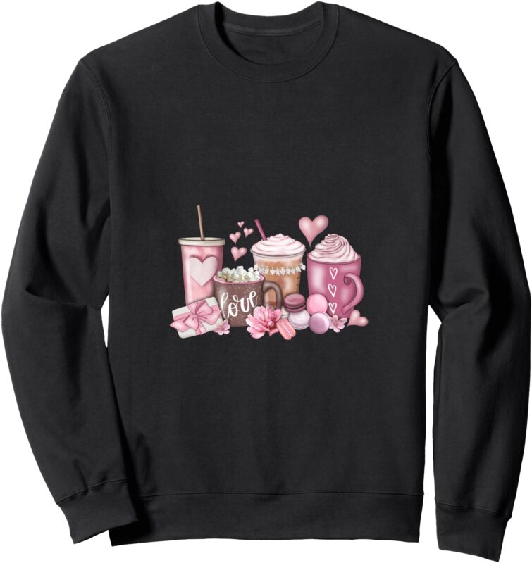 Women’s Valentine’s Day I Love Coffee Sweatshirt
