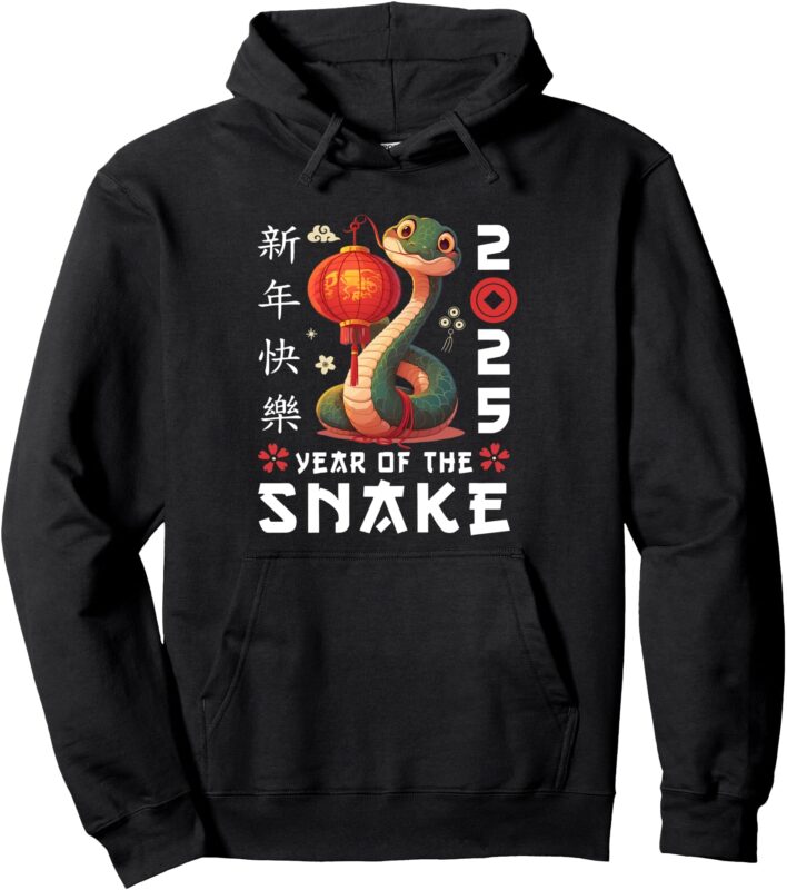 Year Of The Snake 2025 Lunar New Year Chinese New Year 2025 Pullover Hoodie