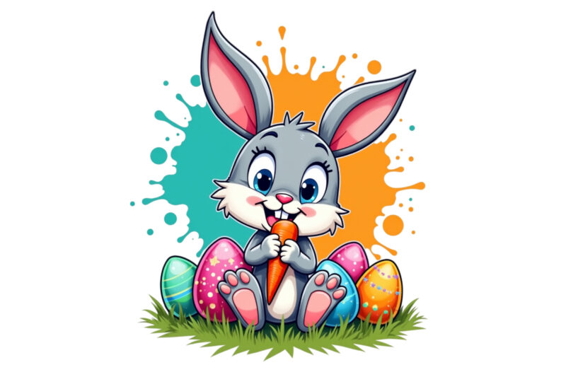 Easter Sunday Bunny Rabbit Graphics t-shirt design