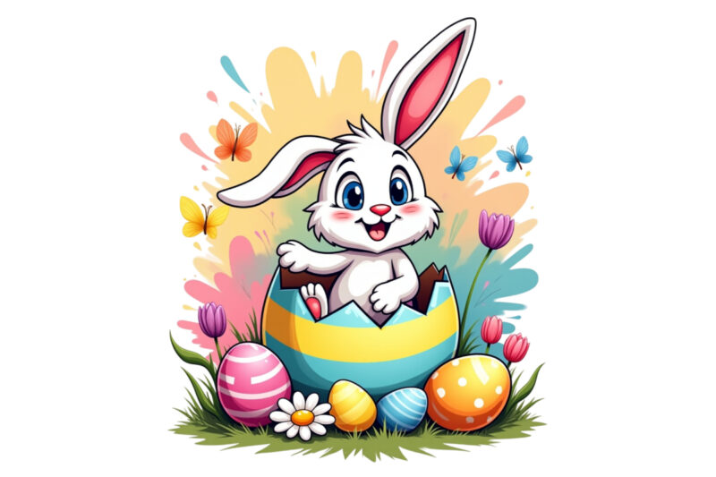 Easter Sunday Rabbit Bunny Graphics t-shirt design