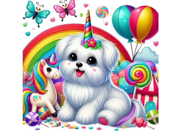 Colourful puppy dog unicorn graphics t-shirt design png & jpeg designs – download instantly retro vintage t-shirt Colourful puppy dog unicorn graphics t-shirt design png & jpeg designs – download instantly retro vintage t-shirt