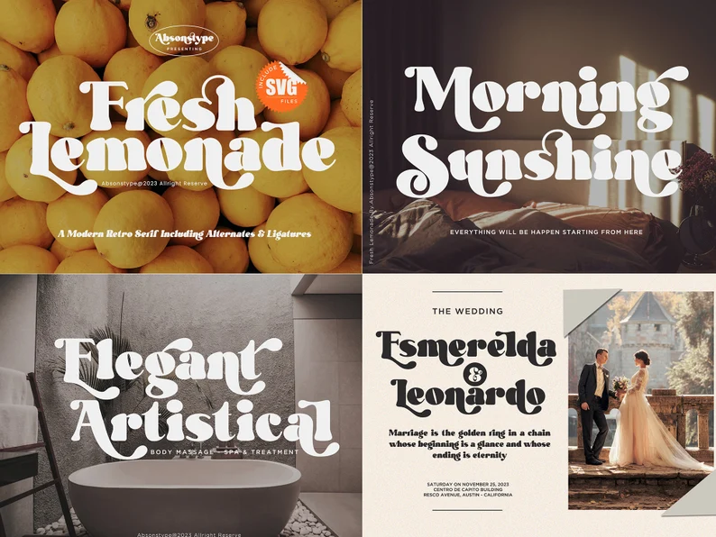 400 Retro fonts
