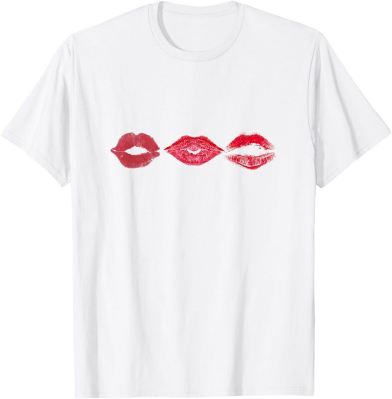 kiss mark valentine’s day T-Shirt