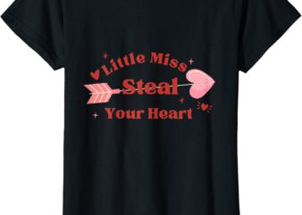little miss steal your hear, cute valentine T-Shirt