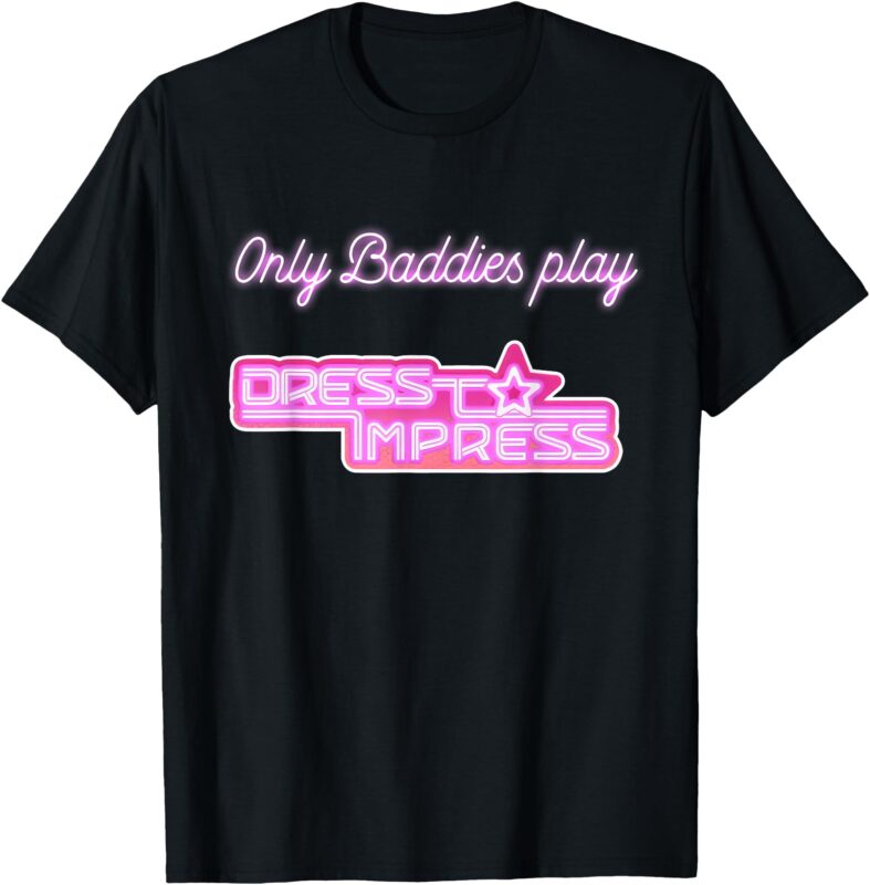 only baddies play dress to impress robux runway diva kids T-Shirt