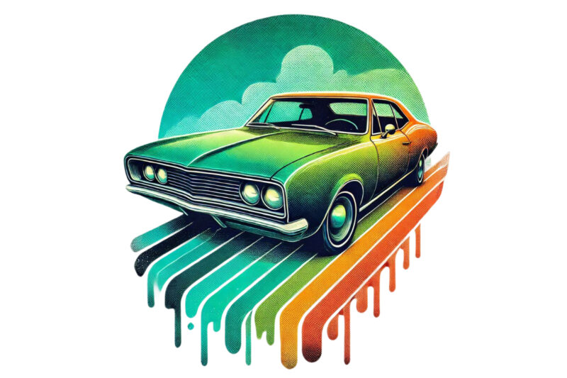 Trendy Photography Day Retro Car t-shirt design png & jpeg designs – download instantly