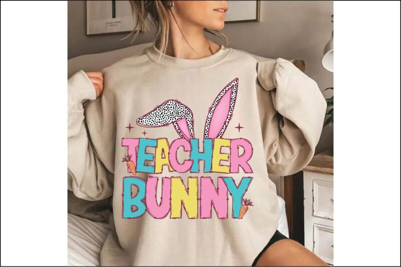 Easter Teacher Bunny PNG