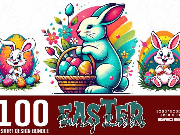 Passion easter sunday rabbit bunny illustration t-shirt design bundle of 100 designs Passion easter sunday rabbit bunny illustration t-shirt design bundle of 100 designs