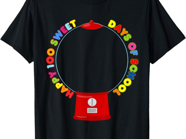 100 days of school gumball machine empty diy project blank t-shirt
