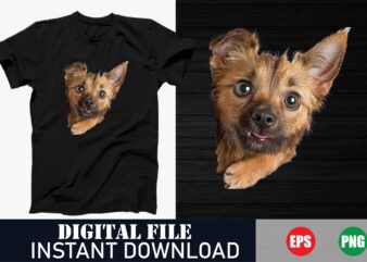 Adorable Puppy Vector Tee, Cute Cartoon Dog Face T-Shirt, Funny Dog Lover T-Shirt, Kawaii Dog Graphic Tee