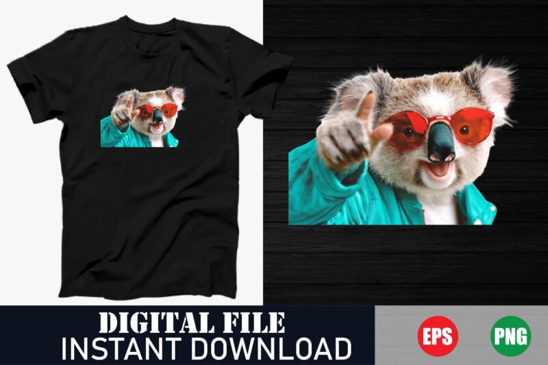 Adorable Animal Face Illustration T-Shirt Design, Animal Face Vector Art T-Shirt Design , Cute Animal Face Print T-Shirt Design