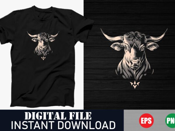Bull vector t-shirt design, strong bull graphic tee, vintage bull head t-shirt, cool bull illustration tee, edgy bull tattoo design shirt Bull vector t-shirt design, strong bull graphic tee, vintage bull head t-shirt, cool bull illustration tee, edgy bull tattoo design shirt