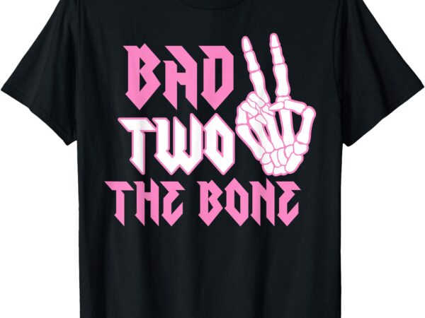 Bad two the bone party decorations boy girl 2nd birthday t-shirt