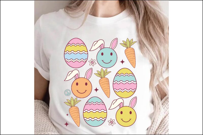 Retro Easter Sublimation PNG