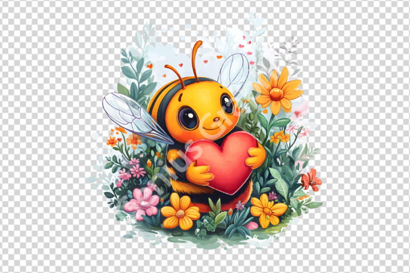 Valentine Cute Animals Clipart Bundle
