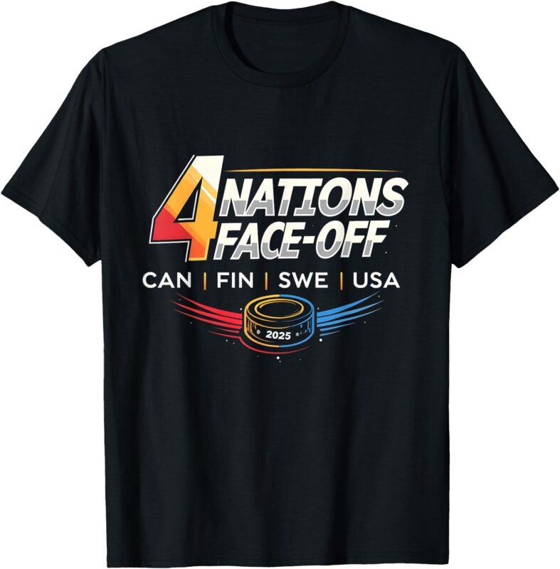 4 Nations Face-Off Cool Design For Men & Women T-Shirt