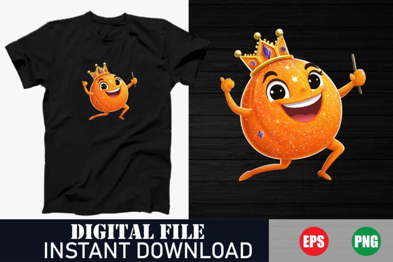 Kawaii Illustration Tee for Kids and Adults, Cute Cartoon Character T-Shirt Design, Adorable Cartoon Graphic T-Shirt