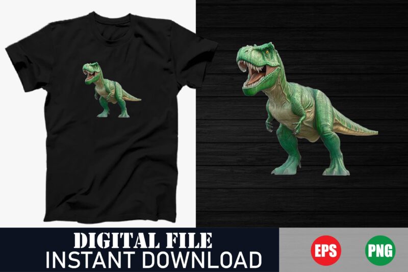 Epic Dinosaur T-Rex Graphic Tee, Vintage Jurassic Dinosaur Silhouette T-Shirt, Dinosaur Lover Gift T-Shirt