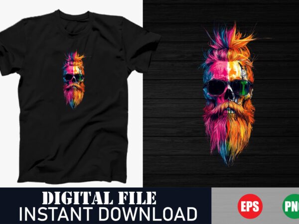 Colorful face vector t-shirt design, man with colorful face vector t-shirt, pop art face vector t-shirt design Colorful face vector t-shirt design, man with colorful face vector t-shirt, pop art face vector t-shirt design