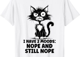 Angry Stressed Cat Funny Stress Meme Gift for Cat Lovers T-Shirt