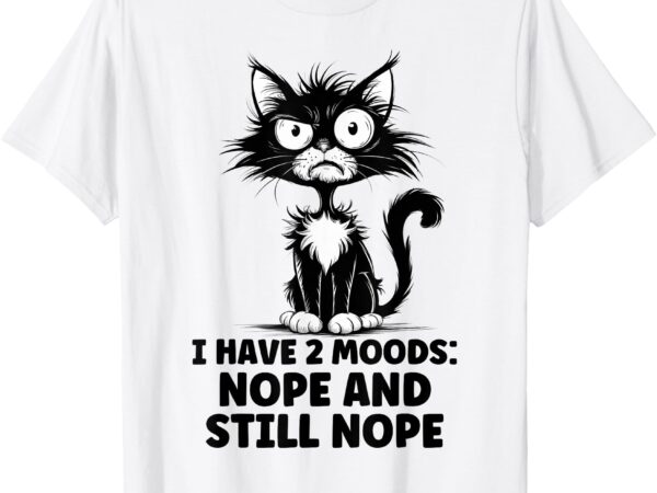 Angry stressed cat funny stress meme gift for cat lovers t-shirt