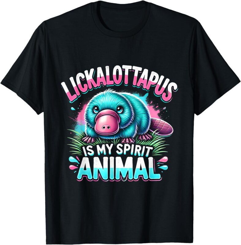 Animal Lovers Lickalottapus Funny Spirit Animal Costume T-Shirt