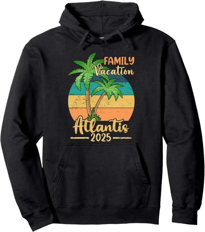 Atlantis Beach Bahamas Family Vacation 2025 Summer Pullover Hoodie