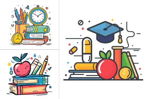 Back To School T Shirt Vector Graphic Bundle