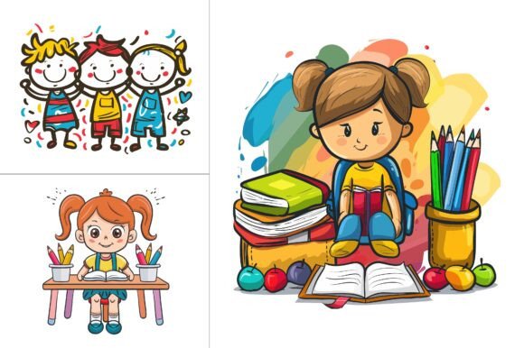 Back To School T Shirt Vector Graphic Bundle