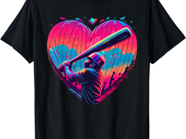 Baseball heart shirt boys baseball valentine shirt valentine t-shirt
