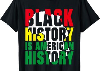 Black History is American History Month Africa Graphic T-Shirt