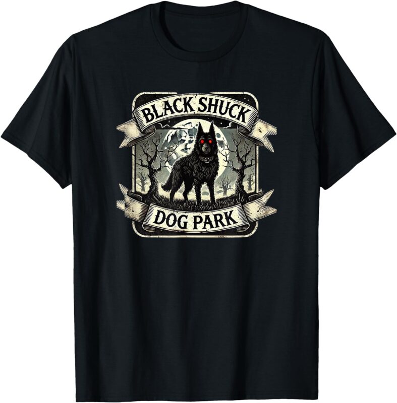Black Shuck, The dog park – Funny Graphic Tee T-Shirt