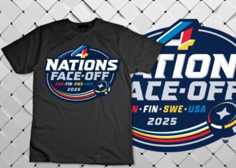 4 Nations Face Off T-Shirt disign.