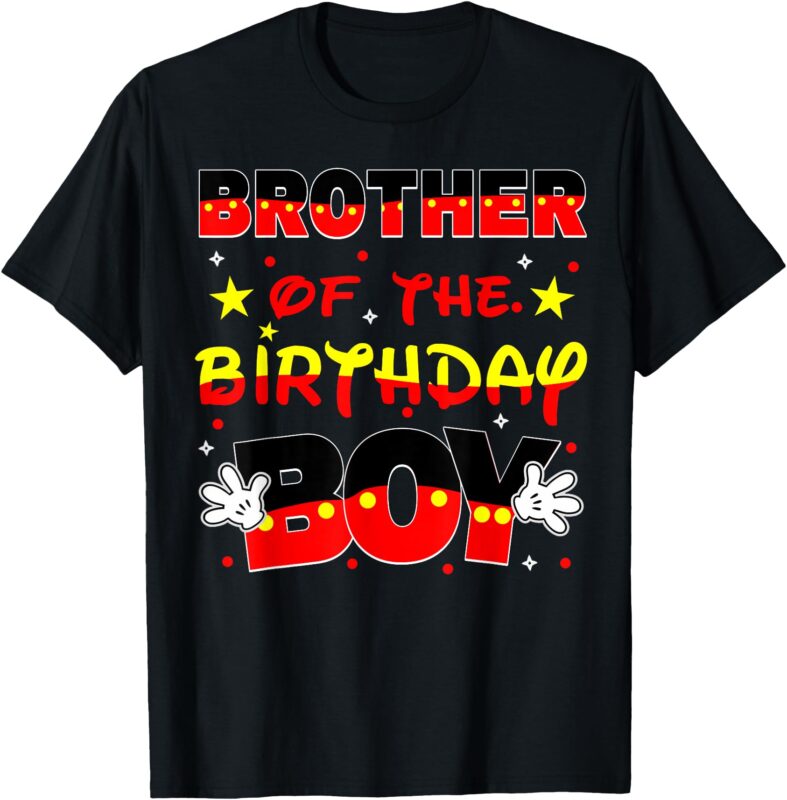 Brother Of The Birthday Boy Family Party Decorations T-Shirt