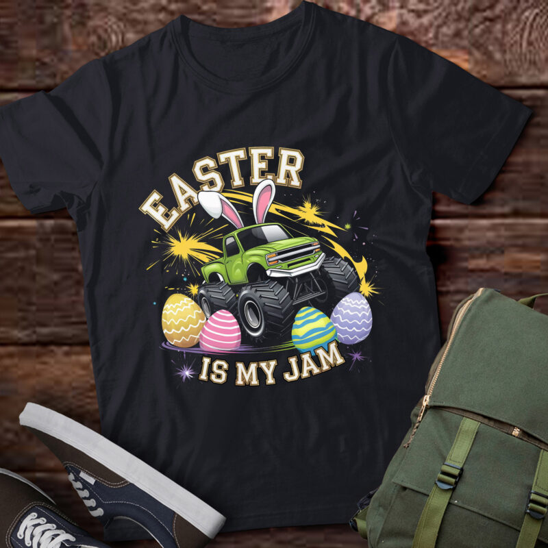 Bunny Monster Truck Easter Is My Jam Day Toddlers pa97