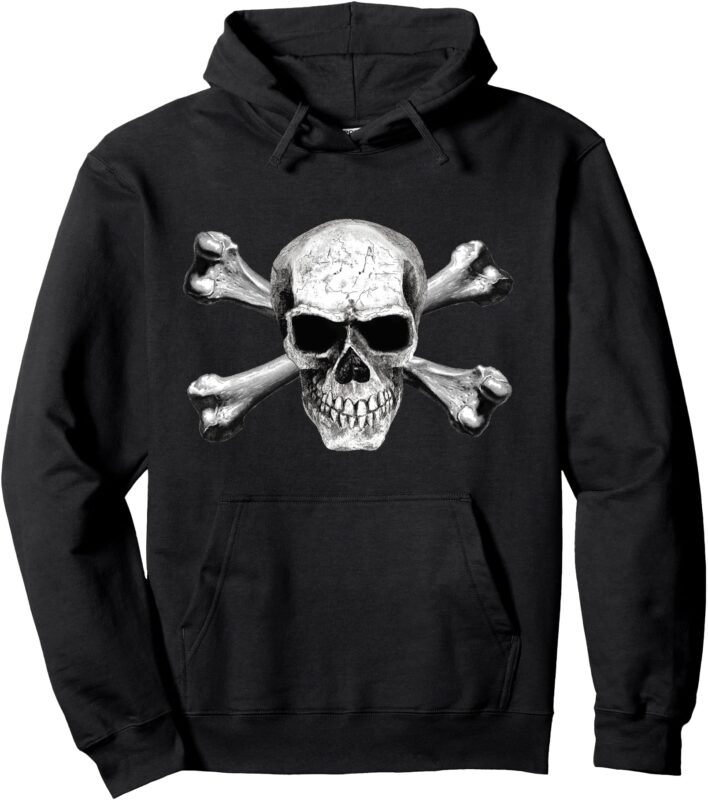 CONTRABAND – Pirate – Skull and Bones Logo Pullover Hoodie