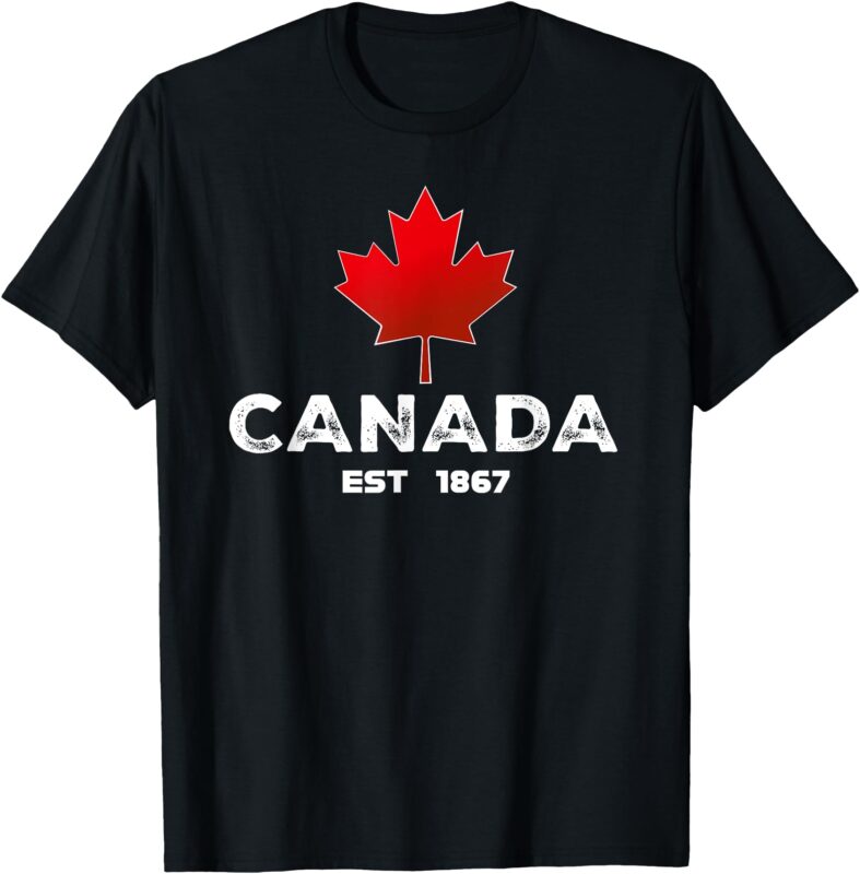 Canada EST 1867 Proud Canadian Merch T-Shirt