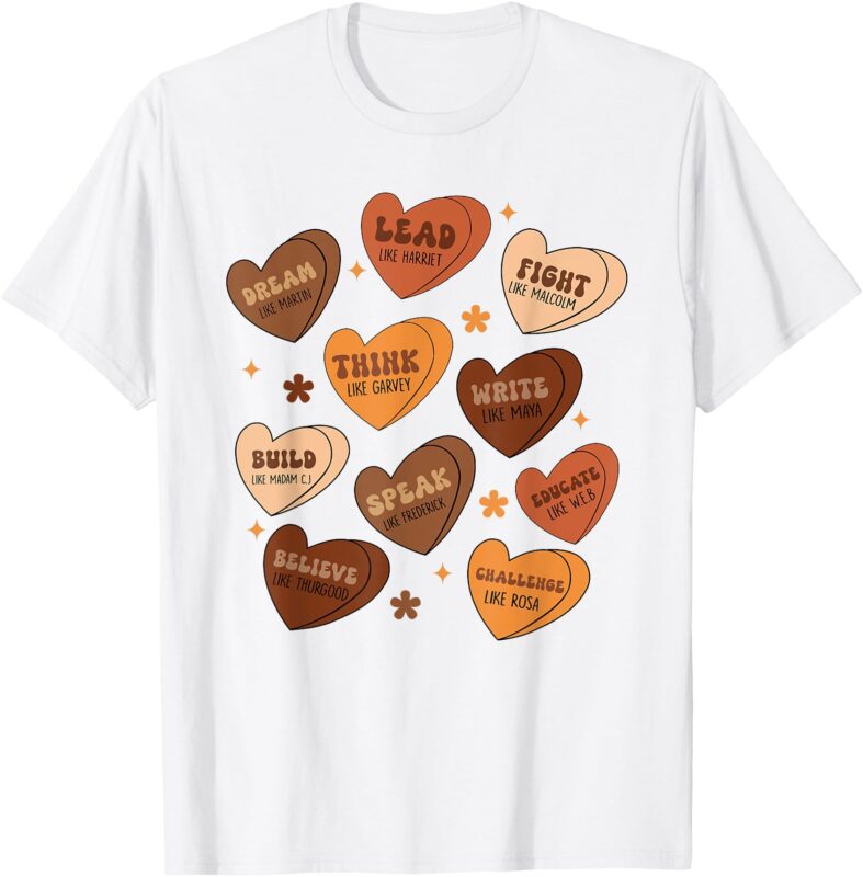 Celebrating Black History with Educated Leader Hearts Women T-Shirt