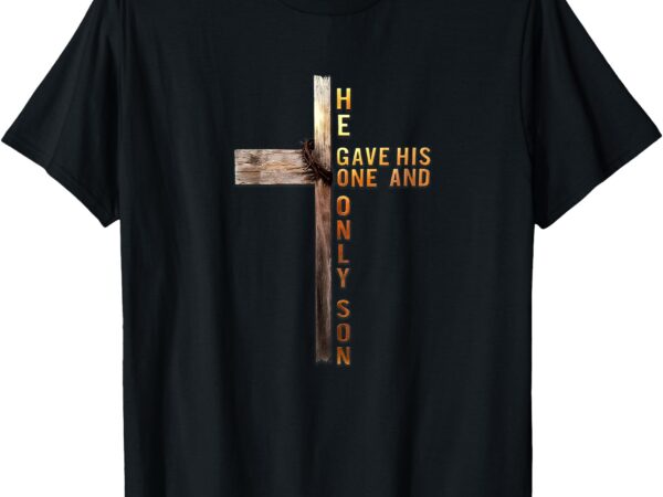 Christian cross bible john 3_16 reflection 0l3q48 t-shirt