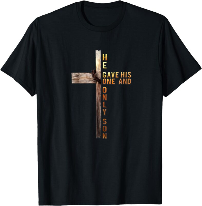 Christian Cross Bible John 3_16 Reflection 0L3Q48 T-Shirt