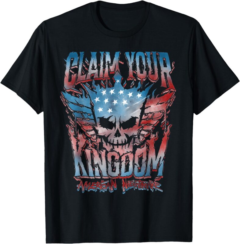 Claim Your Kingdoms Nightmares Vintage American Flag Dream T-Shirt