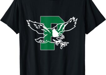 Classic Athletic Varsity Style Letter P With A Flying Eagle T-Shirt