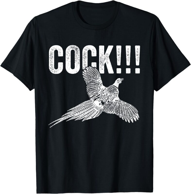 Cock Pheasant Hunting Funny Men’s Upland Hunter Pheasant T-Shirt