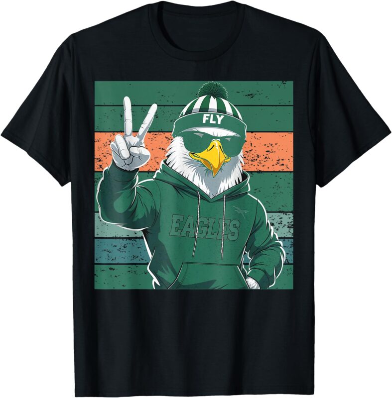 Cool Eagles Flying Funny apparel for men women kids T-Shirt