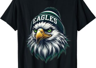 Cool Eagles Vintage Eagles Flying Bird Inspirational T-Shirt