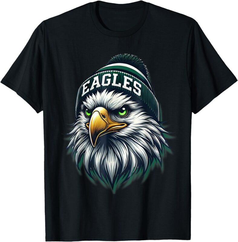 Cool Eagles Vintage Eagles Flying Bird Inspirational T-Shirt